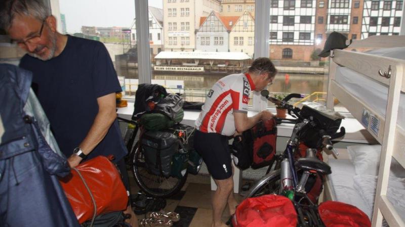 Hostel in Danzig als Fahrradgarage